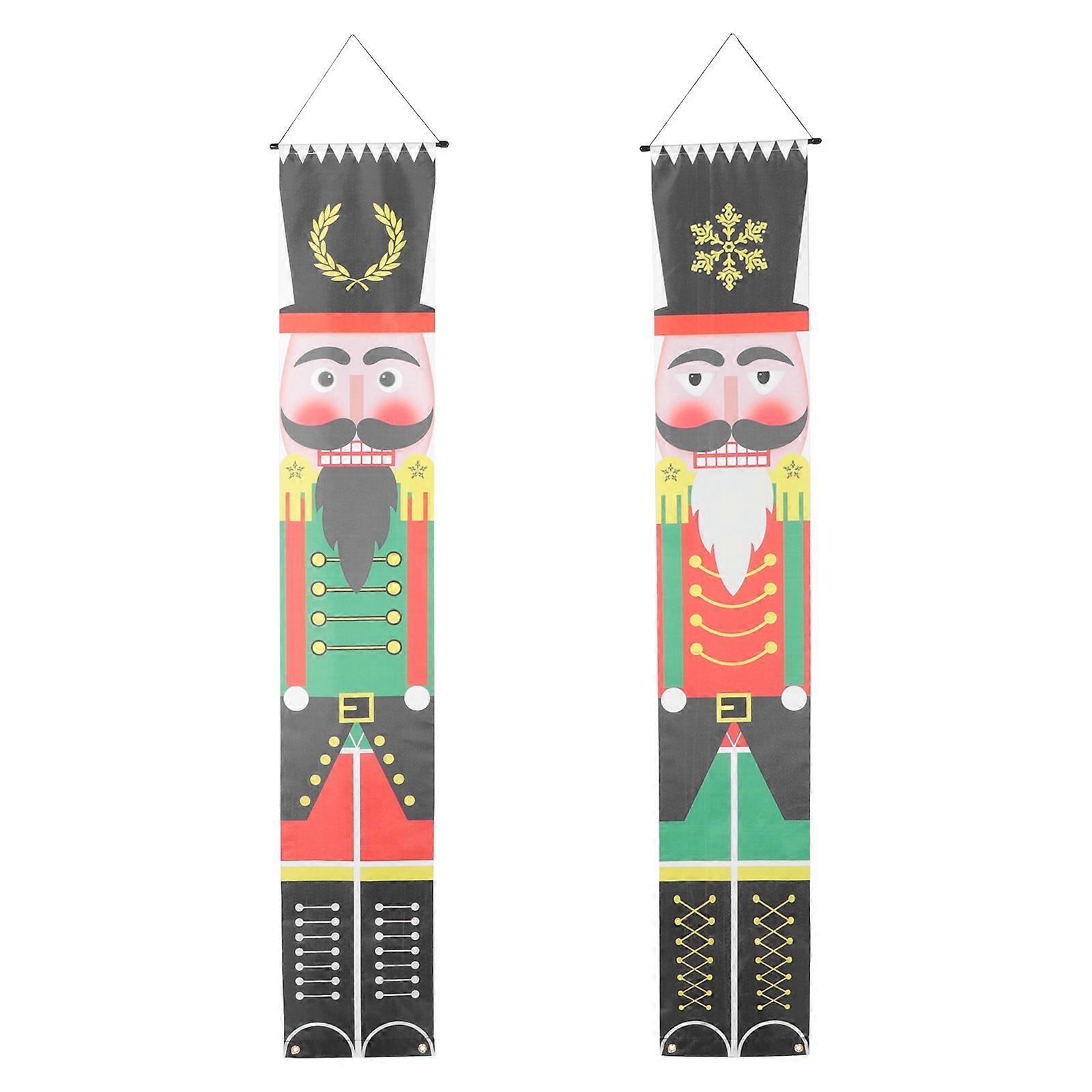1 pár karácsonyi témájú banner ajtó Banner ajtó kupé diótörő design ajtó táblák