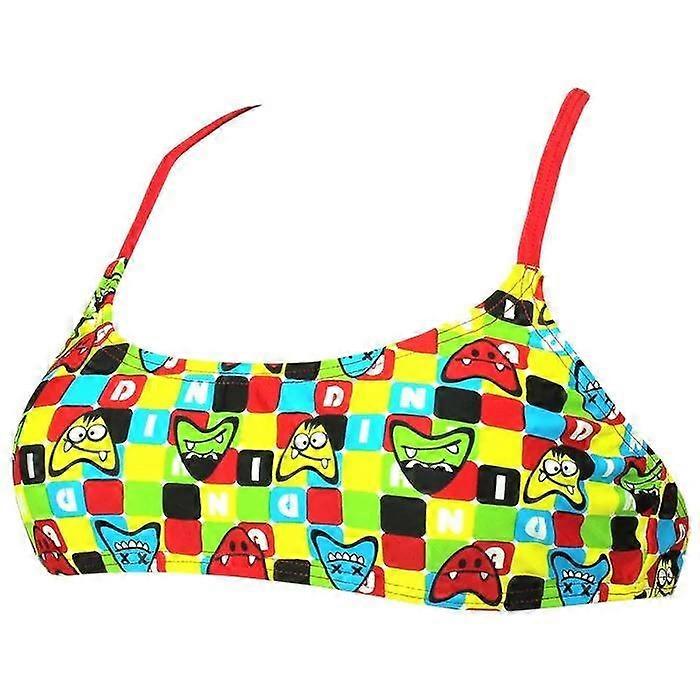 Diana Twin Stripe Bikini Top - Multicoloured/Red - Womens
