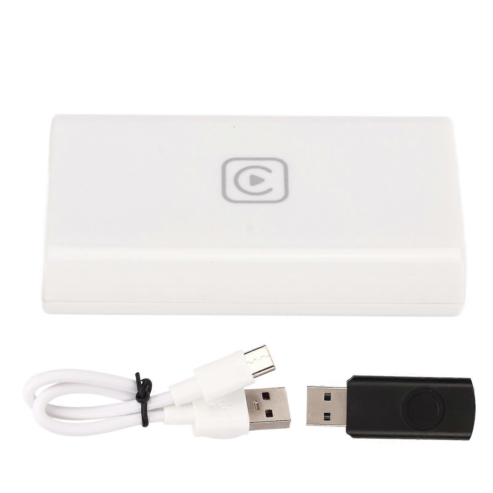 Wired to Wireless Carplay AI Box Screen Projection Bluetooth 5.0 Plug and Play for Linux Handsfree Call