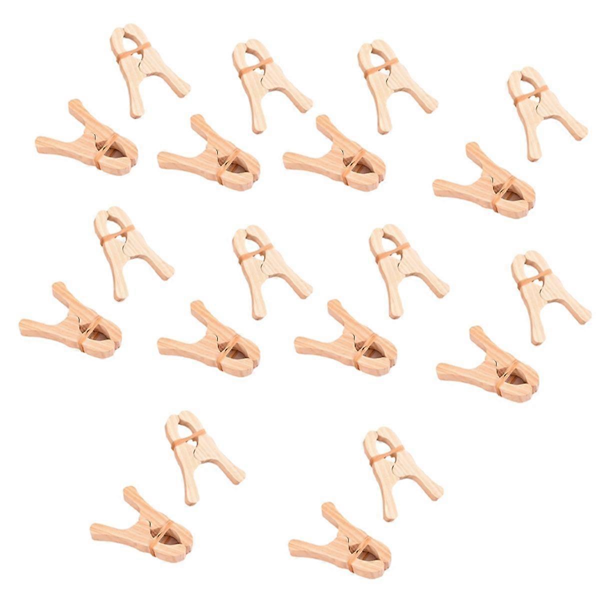 Wooden Clips for , Anti-Slip for Children'S Clothes and Sheets, Wooden Clips for Practical Use