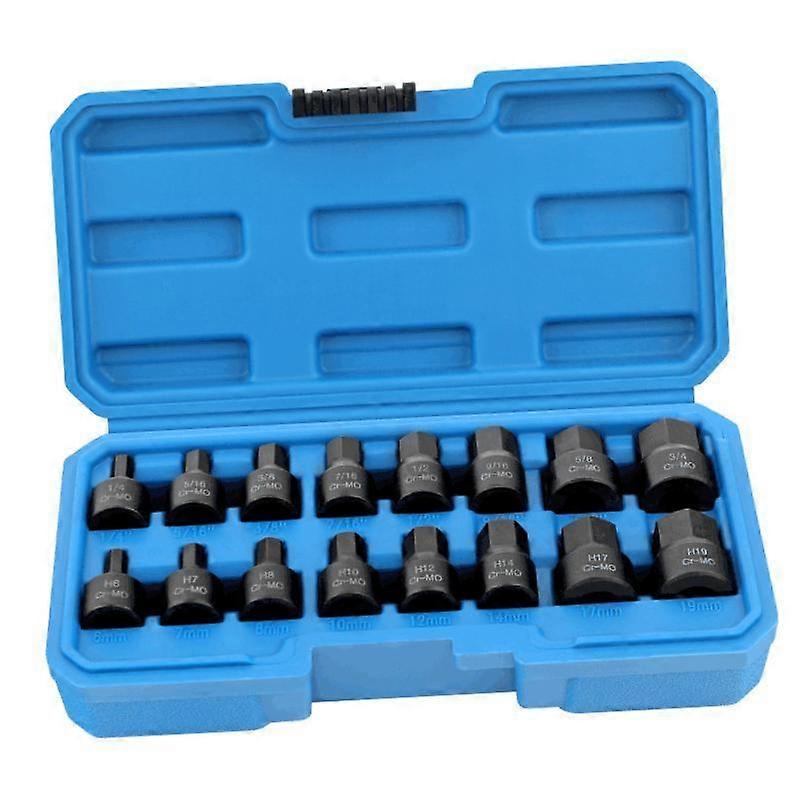 16x 3/8inch Drive Hex Socket Set Accessory Hex Driver Wrench Hexagon Sockets