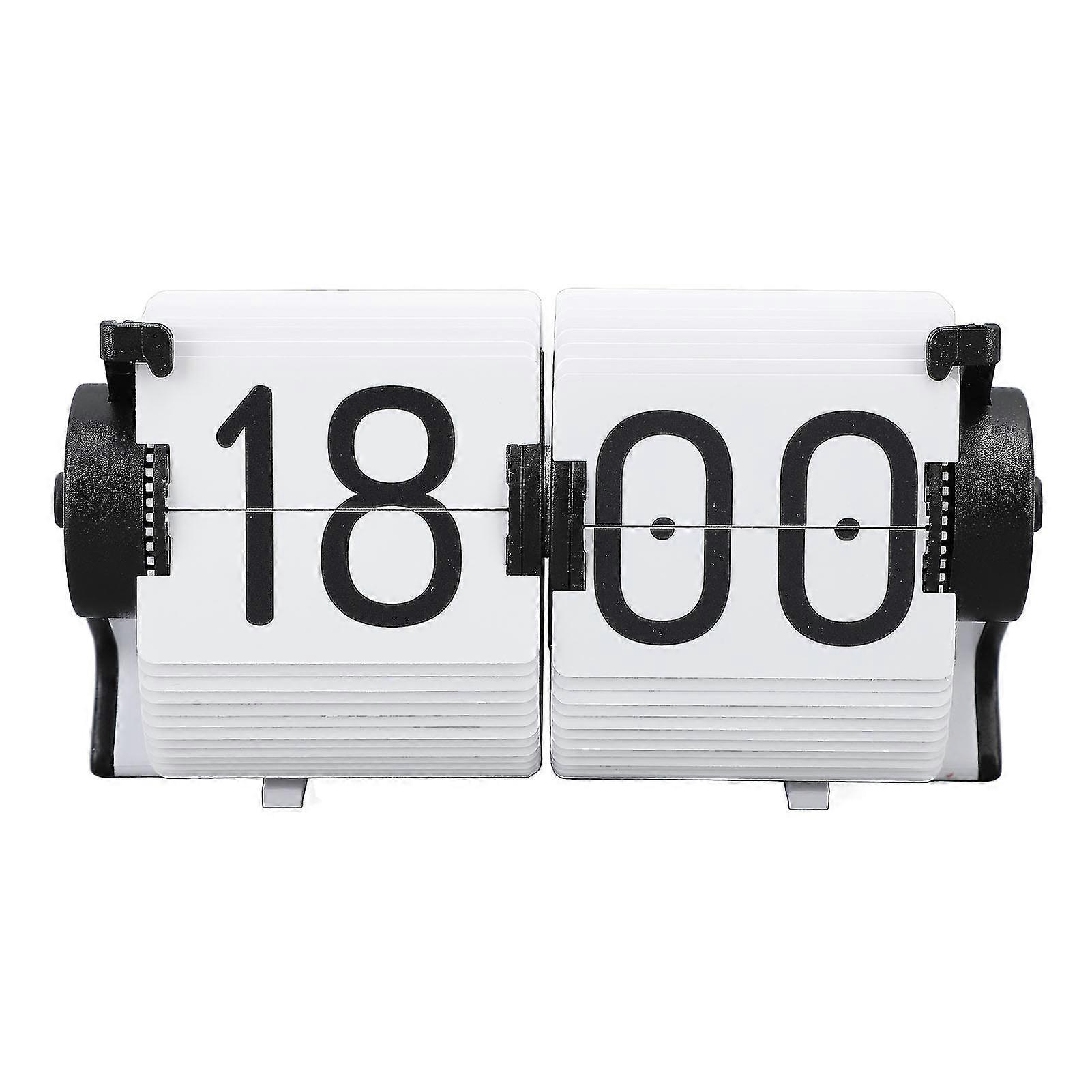 2024 Digital Flip Down Clock Multifunction Mechanical Automatic Down Page Desk Clock for Office Study Room