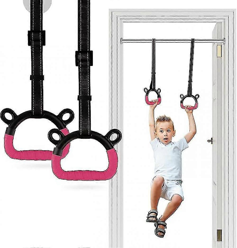 Home Gymnastic Rings Pull Up Rings For Exercise,indoor Gym Ring, With Adjustable Straps