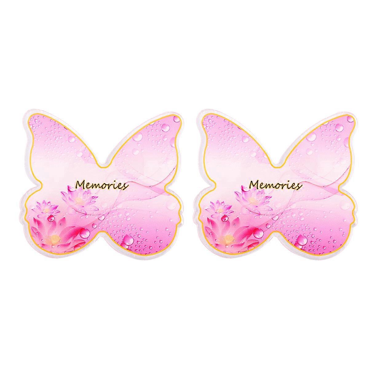 2pcs Manicure Resin Shell Hearts Shaped Display Photograph Pallet Nail Accessories Tools for Display As Shown ( 5)