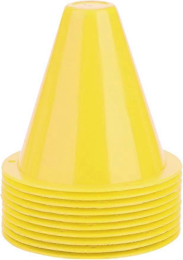 3.35 אינץ 'פלסטיק חרוט תנועה אימון (סט של 10)- עבור כדורגל אימון כדורגל (כחול)