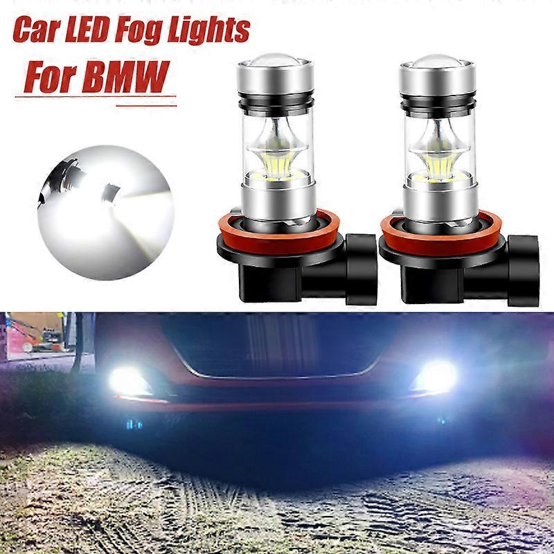 2pcs LED Fog Light Lamp Blub H8 H11 Canbus Error Free For BMW E63 E64 E90 E91 E92 E93 328i 328xi X5 E53 E70 E46 325i