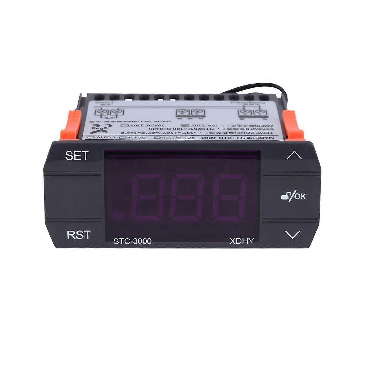 STC-3000 Digital Temperature Controller Thermostat with Sensor 110-220V 30A