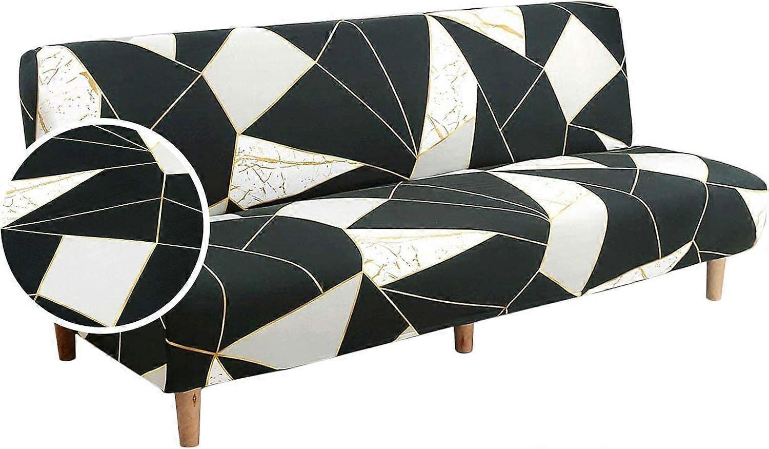 Clic Clac Sofa Slipcover Sofa Slipcover Stretch Elastic Sofa Slipcover Print (Green And White