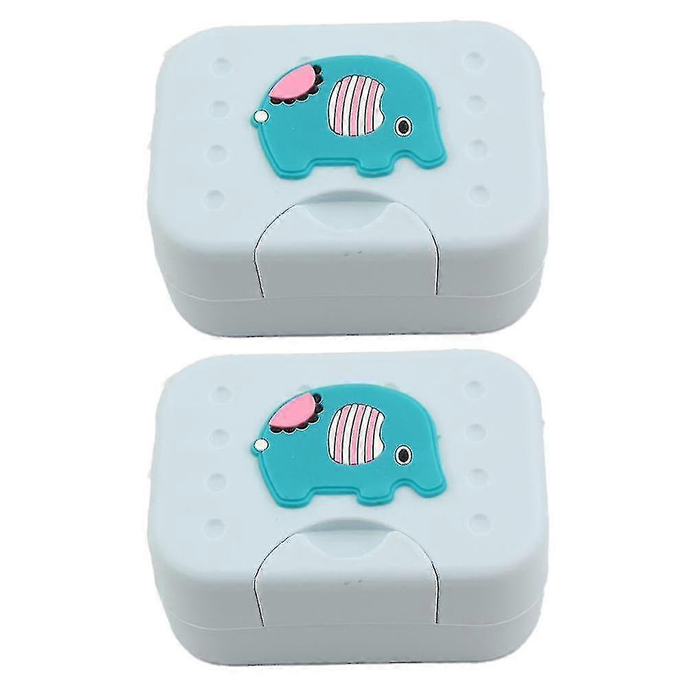 Soap Holder Container, Portable Bar Soap Saver Scrubber Case For Bathroom And Kitchen