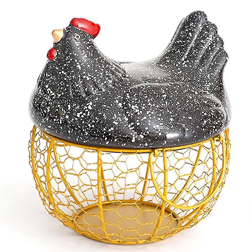 Iron Eggs Storage Baskets Snack Fruit Basket Creative Collection E