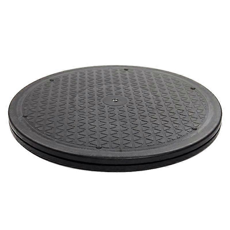 12 Inch Heavy Duty Rotating Swivel Steel Stand for Monitor TV Turntable Lazy Susans Black Round Sha