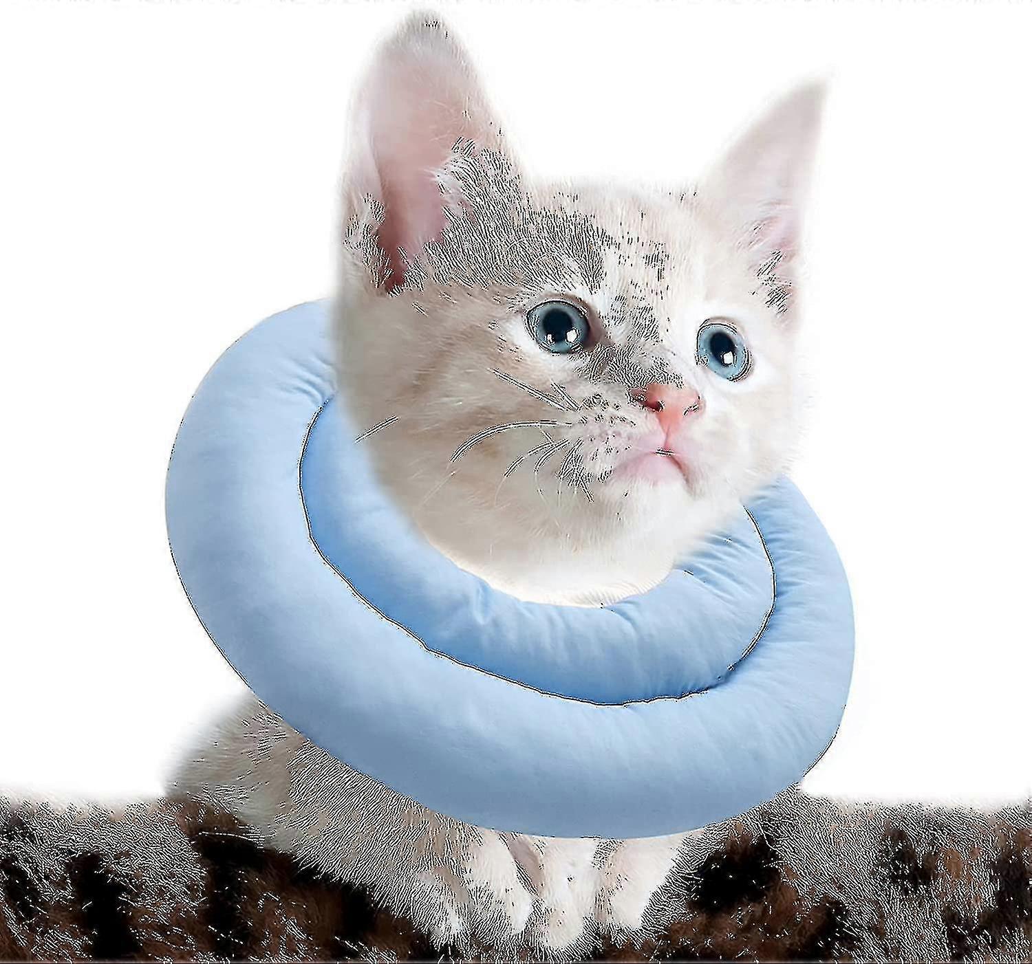 Adjustable Cat Cone Collar Padded With Soft Polyester For After Surgery To Anti Lick