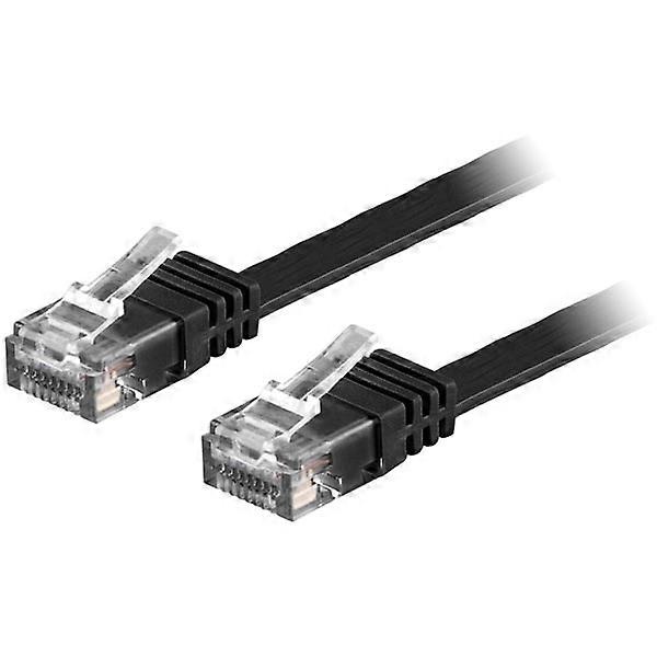 DELTACO Cat6 Network Cable, 1m, Black