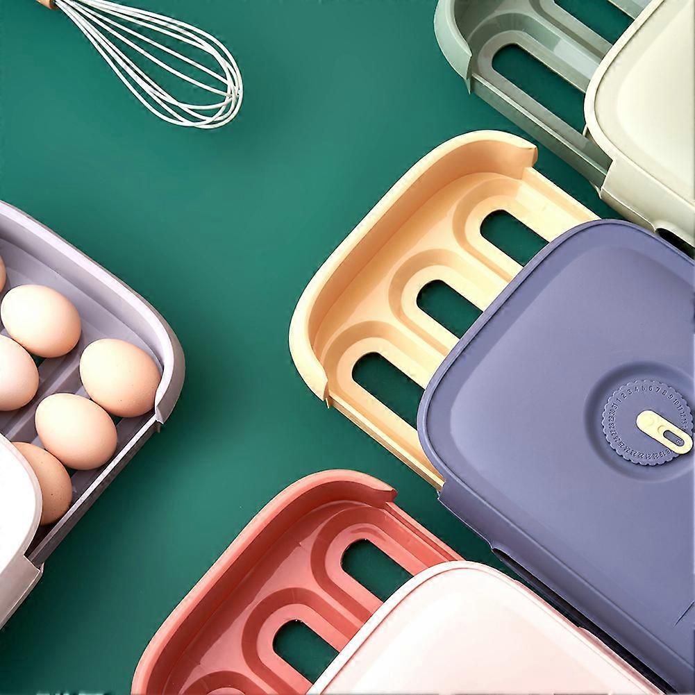 Egg Storage Container Household Colourful Multi-Layer Egg Fresh Storage Box for Kitchen Fridge