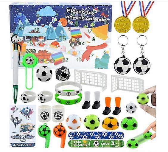 Ημερολόγιο έλευσης ποδοσφαίρου 2023 για αγόρια Κορίτσια Παγκόσμια δώρα ποδοσφαίρου Παιδικά παιχνίδια - Χριστουγεννιάτικα δώρα ποδοσφαίρου για τους οπαδούς του ποδοσφαίρου --