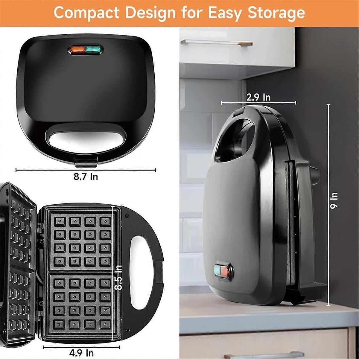 Breakfast Maker 2-Slice with Nonstick Plates Sandwich Maker 750W Breakfast Machine Kitchen Oven Hom