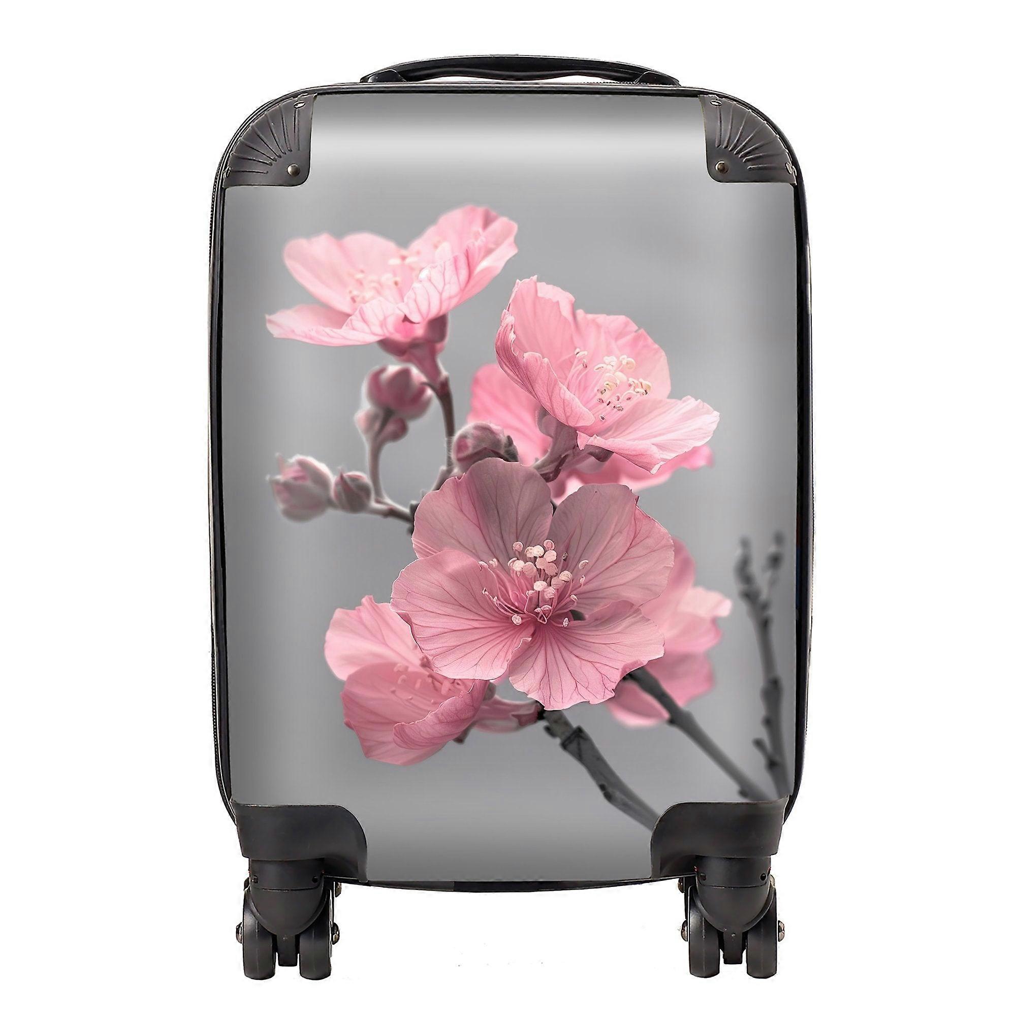 Delicate Pink Flowers Suitcase