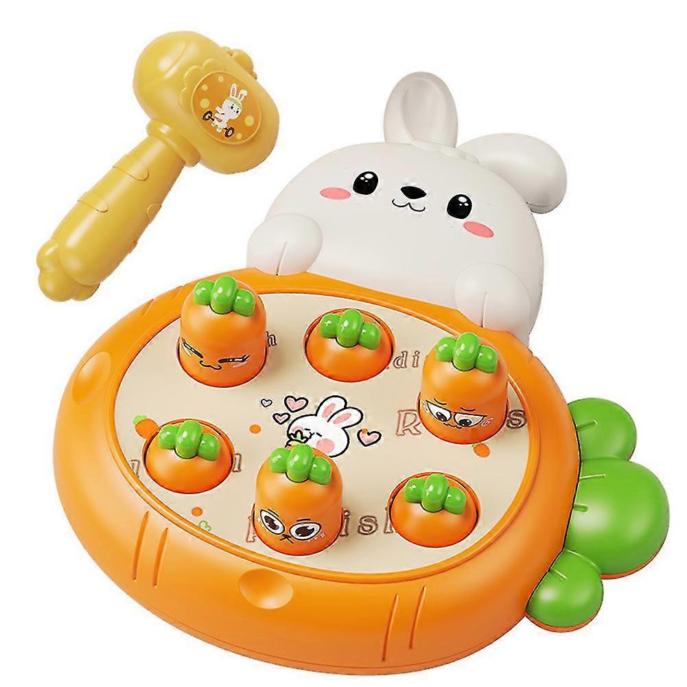 Härliga kaniner Rädisa Whack-a-mole Toy Thinking Logic Exercise Toys För barn Pojkar Flickor