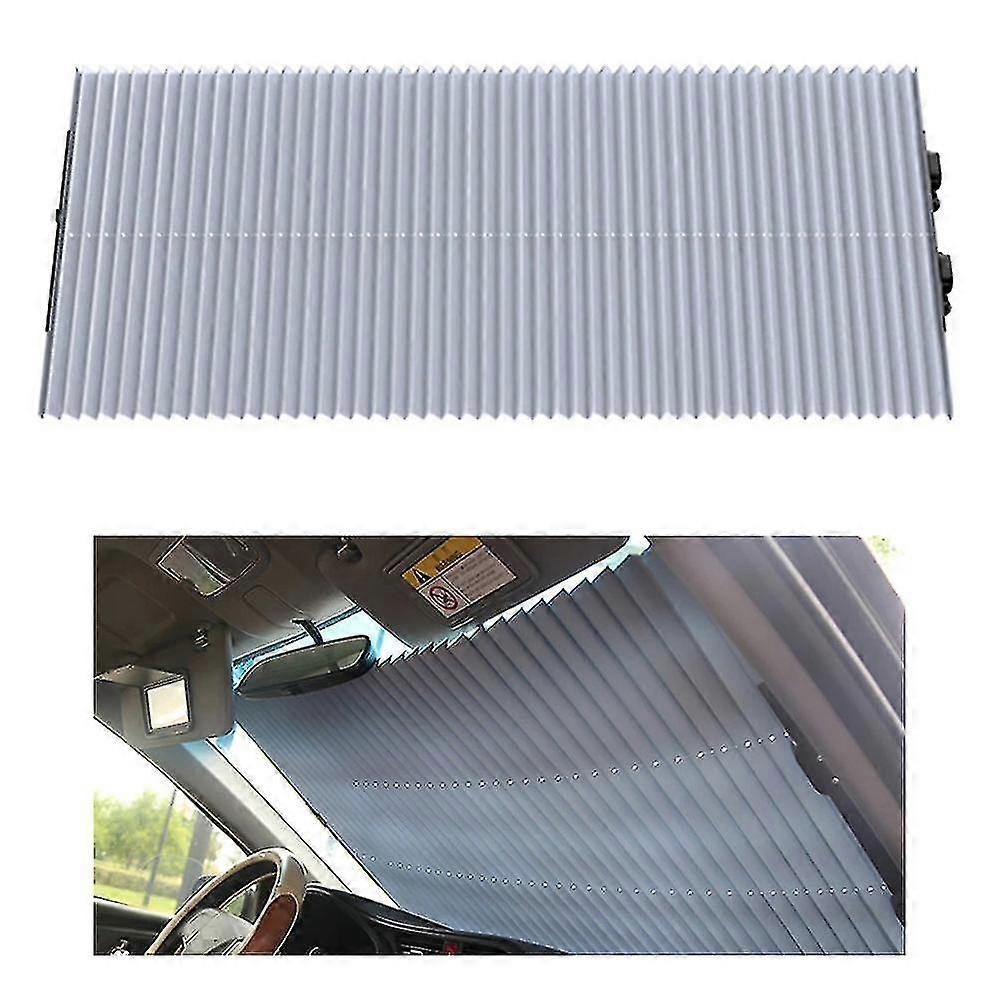 R-8043 70cm Car Front Window Sunshade Cover Retractable Windshield Sun Visor
