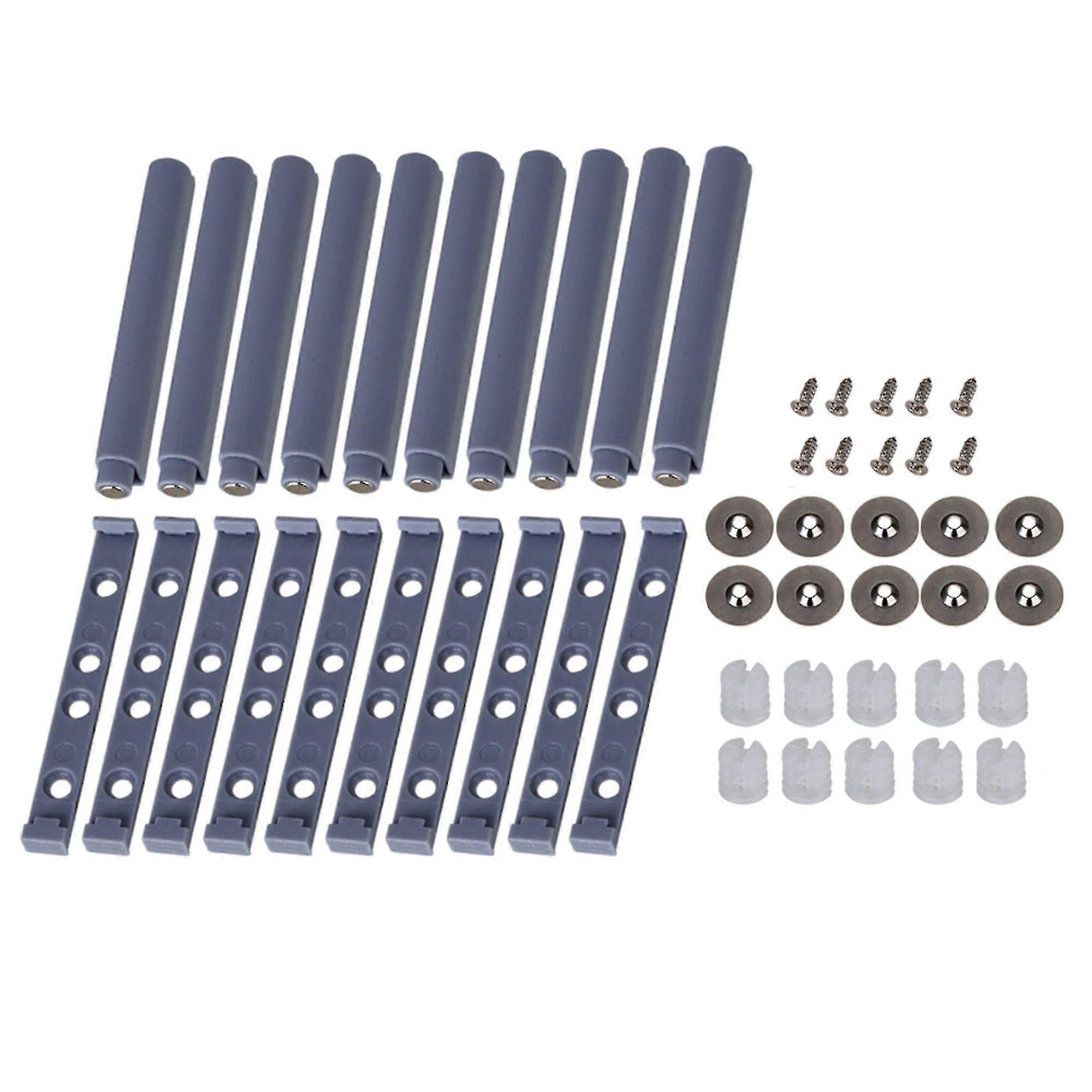 10pcs Grey Damper Buffer For Kitchen Cabinets Push To Open Release System