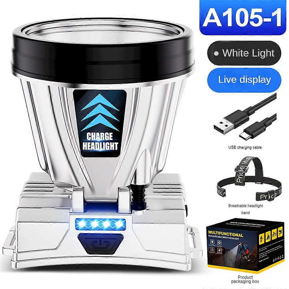 Super Bright Rechargeable High Power Headlamp Portable Camping LED Headlamp