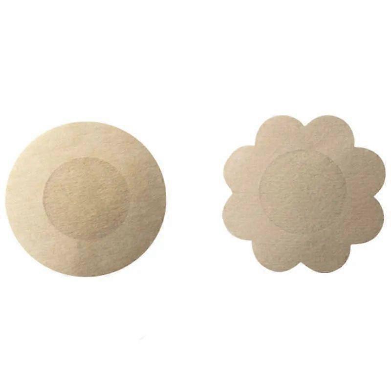 15pcs flower and 15pcs circles Disposable Nipple Patches, Cover Invisible Breast Patches Sports Strapless Bra