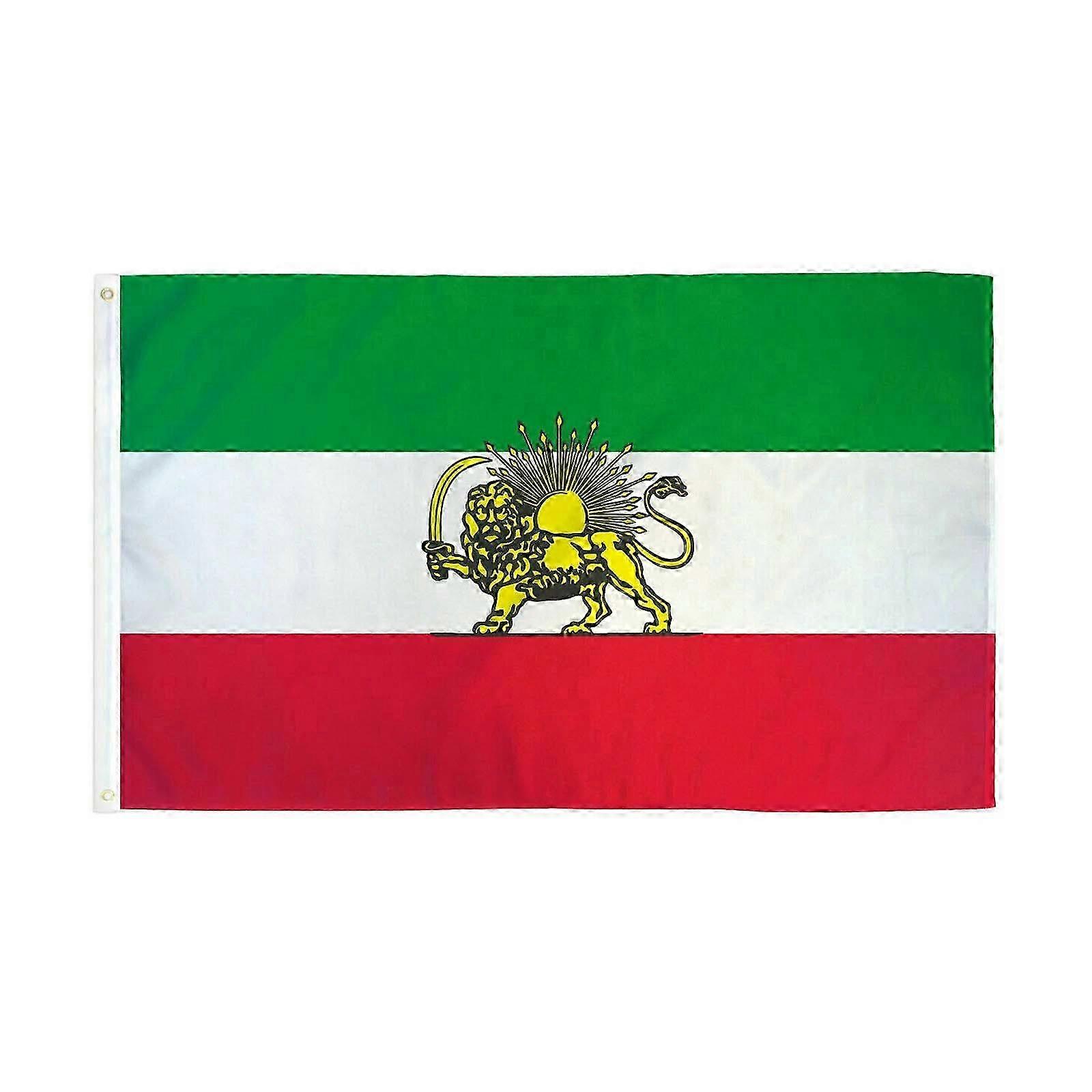 إيران بهلوي راية 35x59inch مادة البوليستر علم سلالة بهلوي Flye241894