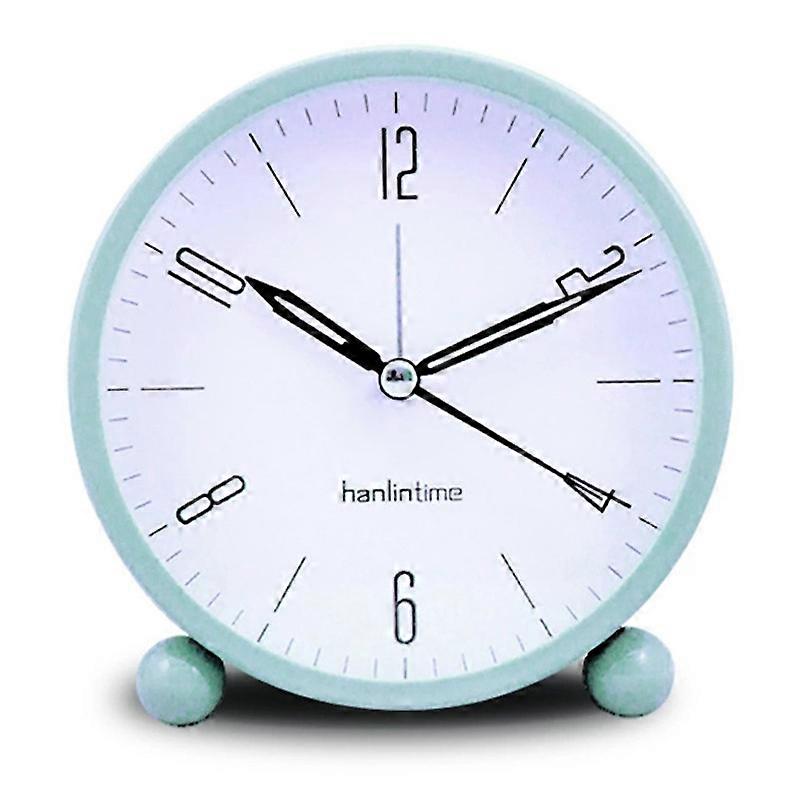 Analog Alarm Clock, Multicolor Battery Powered Table Clock, Dimmable Night