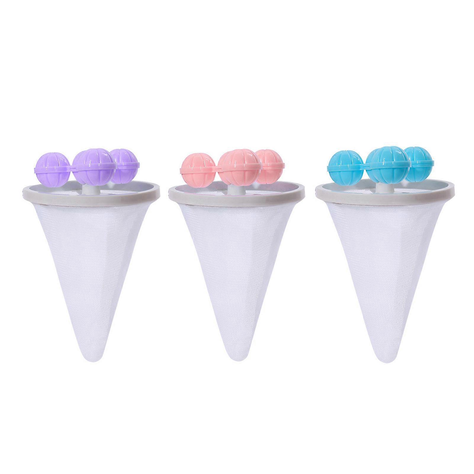 5Pcs Floating Hair Filtering Mesh Removal Lint Catcher Reusable Easy to Use Washing Machine Pet Hair Remover Filter Bags