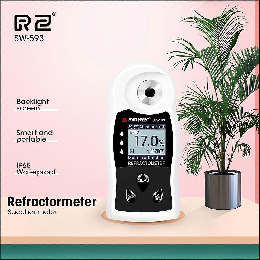 Digital Refractometer Sugar Brix Meter Rechargeable Saccharimeter Wine Beer Alcohol Drink Fruit Sugar Concentration Meter