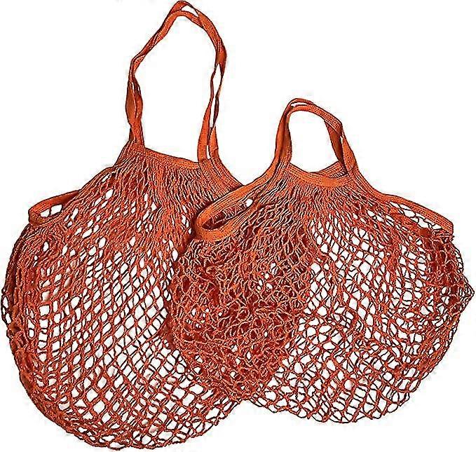 2 pcs net mesh shopping bags