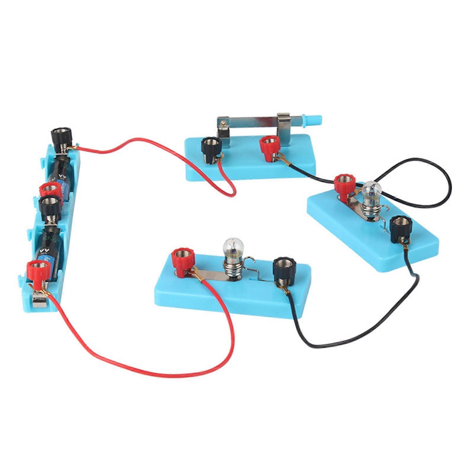 1 Set Educational Circuit Toy Creative Electrical Physics Science Lab Learning Circuit Kit for Children KAESI
