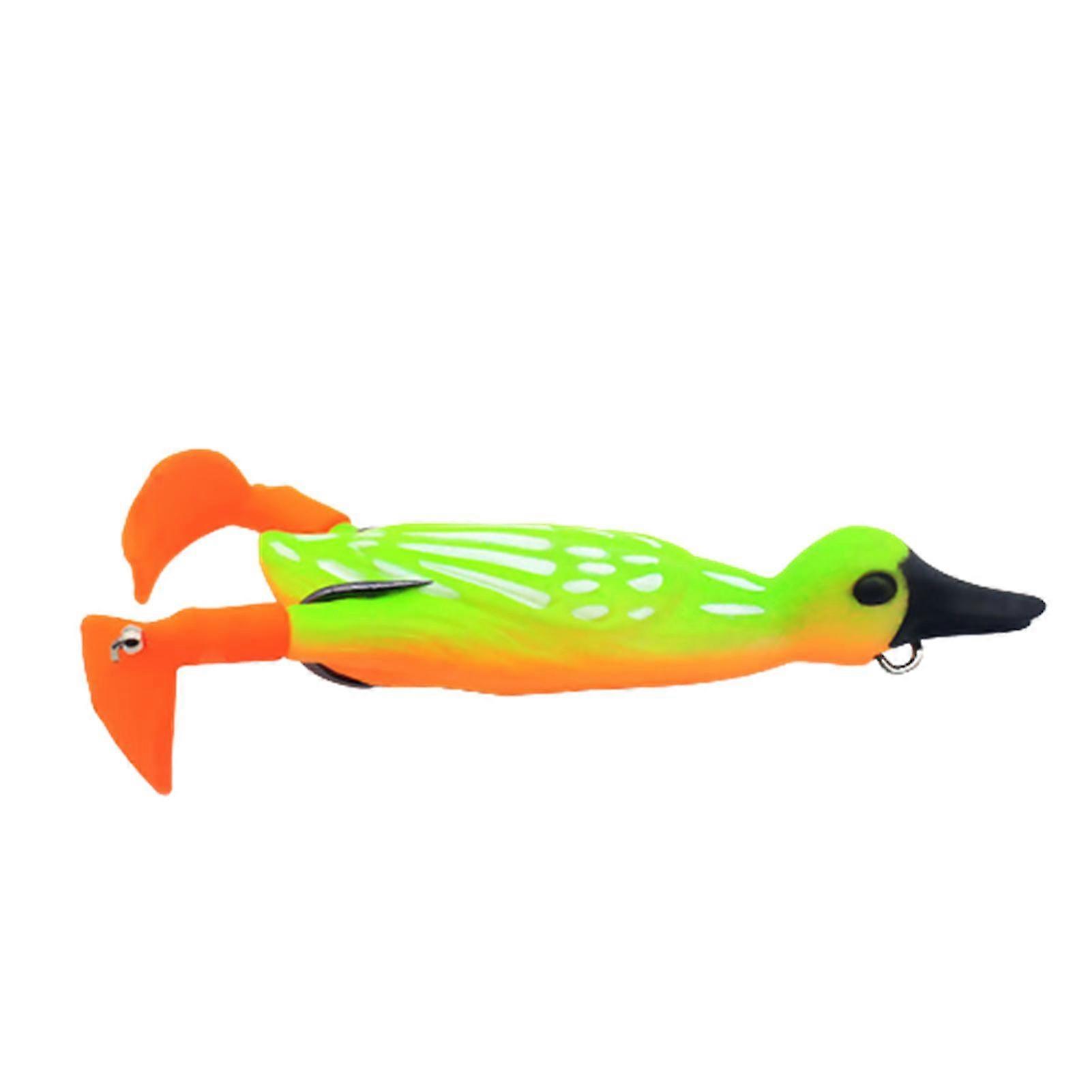 3d Duck Topwater Fishing Lure Plopping And Splashing Feet Soft Fishing Tackle