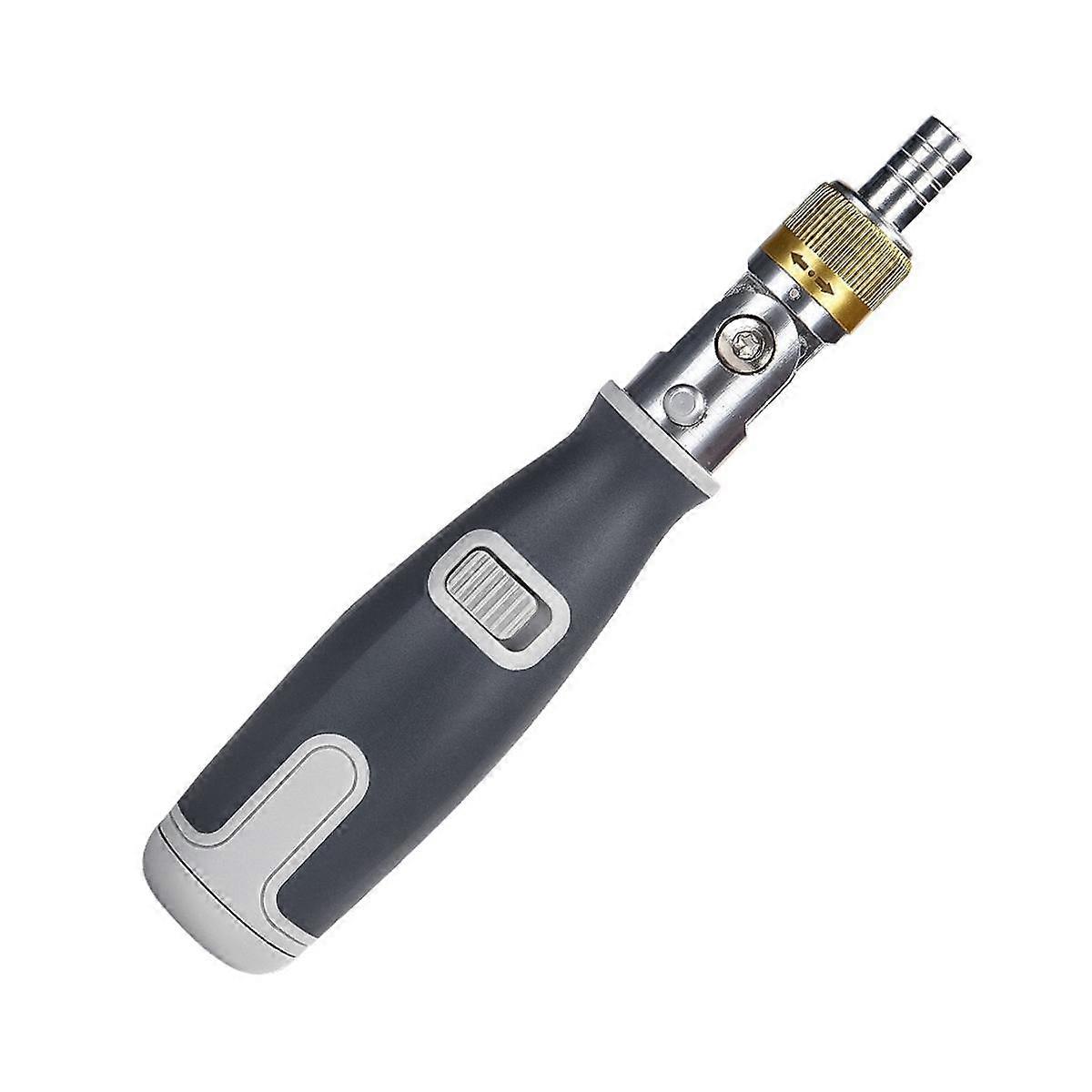 10-In-1 Gray Screwdriver Set Bidirectional Ratchet Deformation Multi-Angle Special-Shaped Screwdriv