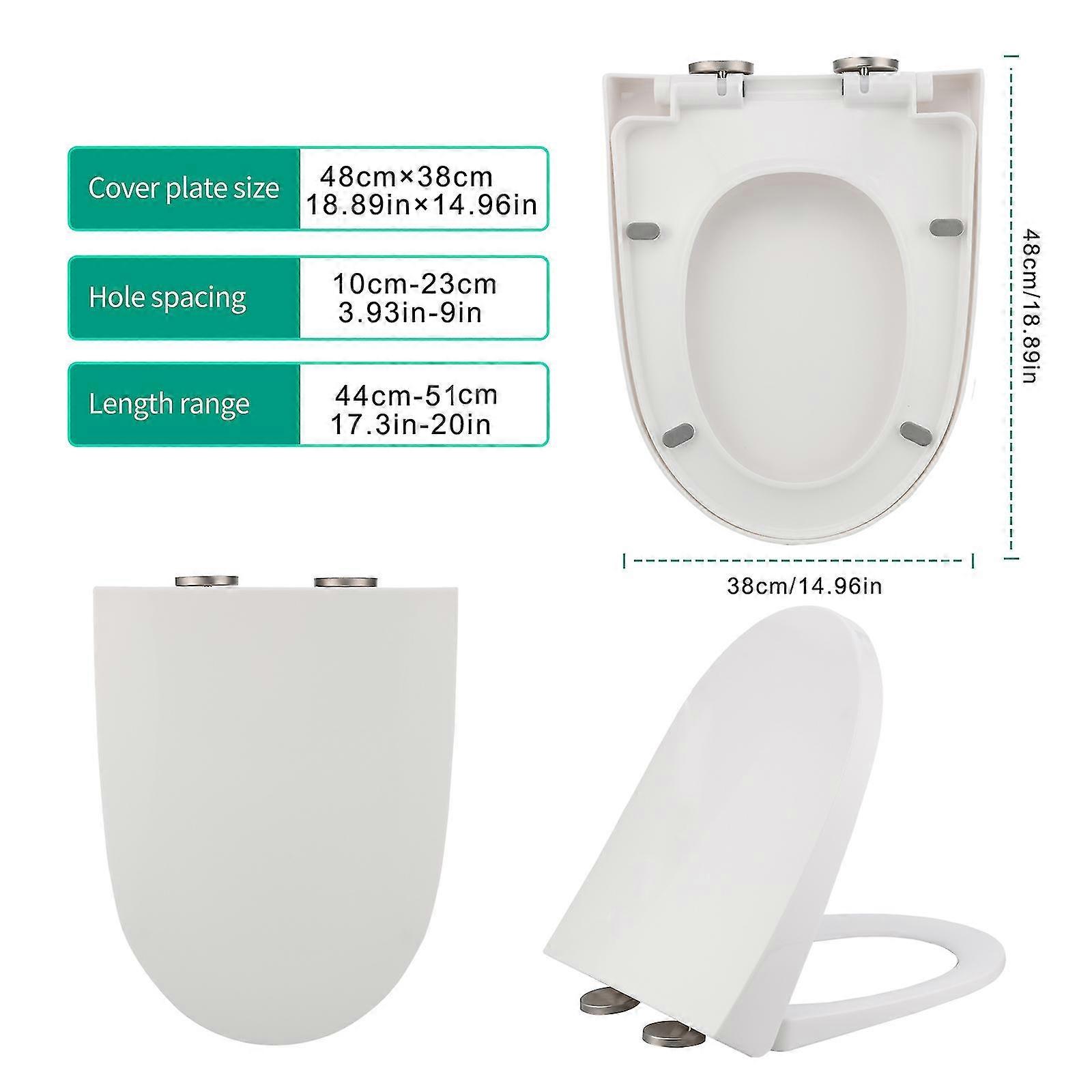 Toilet Seats Cover Universal Mute Slow Down Thicken U Shape U-type 02k-pp