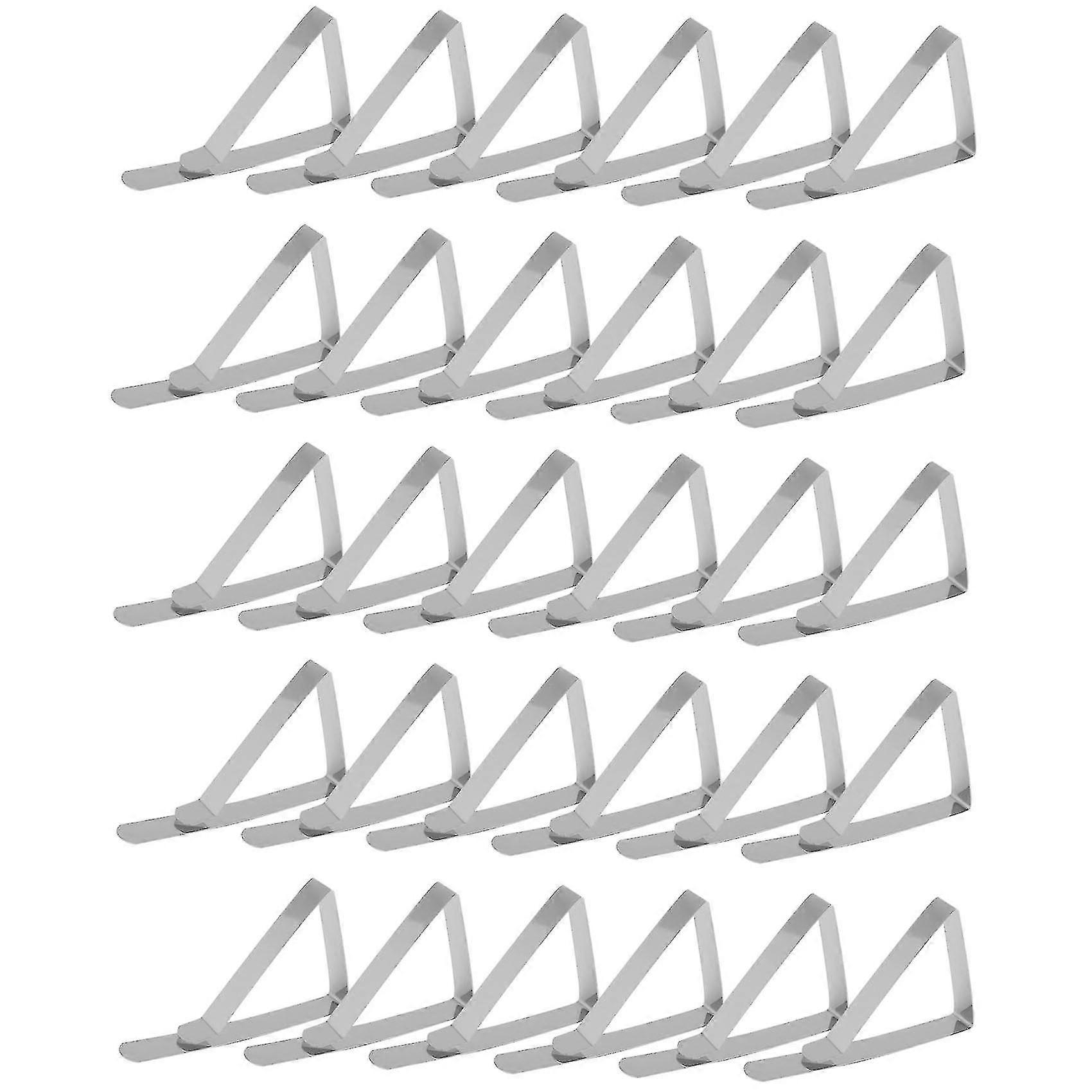 30 Pack Tablecloth Clips - Durable ステンレススチール テーブルクロスクリップ&カバー - フレキシブルテーブルクロス