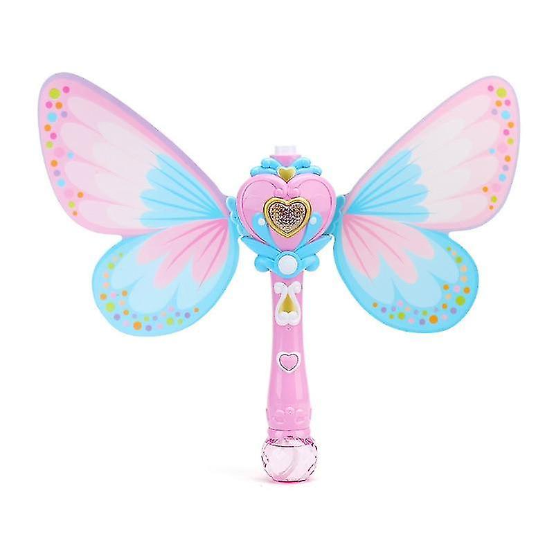 Butterfly On Stick, Electric Bubble Blower Machine With Music