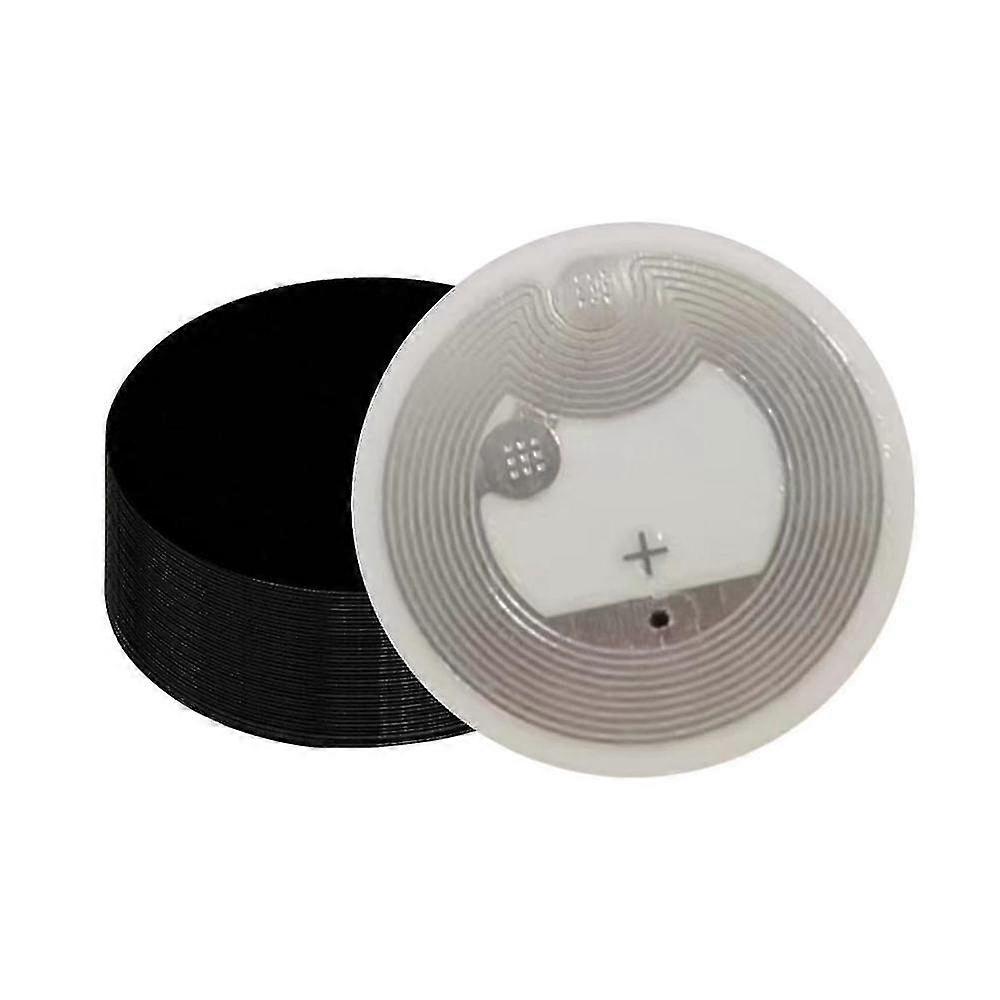 50pcs Nfc Tags Nfc Stickers Nfc Tag Stickers Rewritable N-tag 215 Sticker,504 Bytes Memory,black Nf