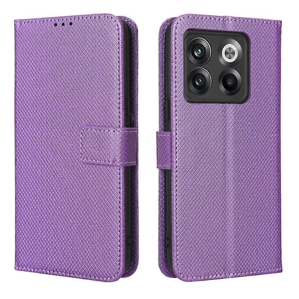 Compatible with OnePlus 10T 5G Wallet Case Diamond Pattern Pu Leather Cover With Magnetic Closure Card Slots