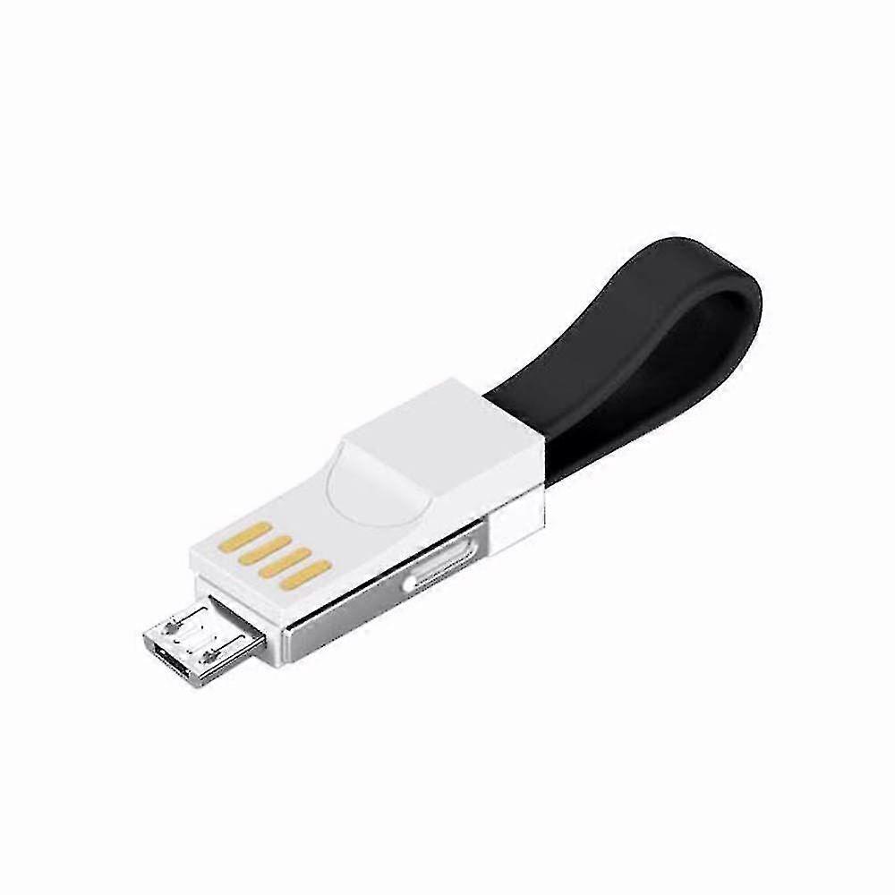 Protable Short Magnetic Keychain Cable Ios Charging Data Cord Usb C Cable Sync