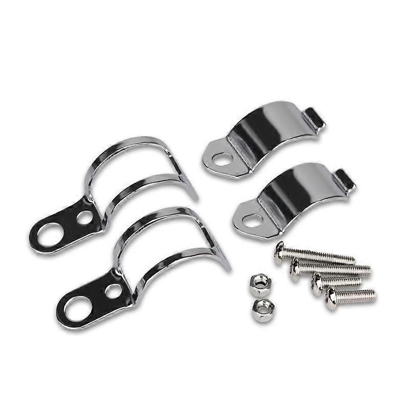 Motorbike Turn Signal Mount Bracket Universal Turn Signal Indicator Relocation Fork Bracket Clamp Metal Fork Relocation Clamps Brackets for Diameter F