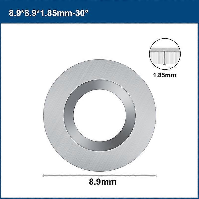 XCAN Round Carbide Insert Cutter 89x185mm 30 Degrees Wood Lathe Turning Tool Cutter for Boring Bar W