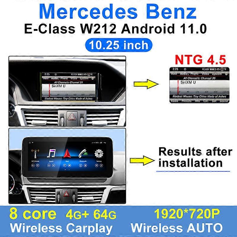 Android 12 Auto Radio Car Central Multimedia Player Intelligent System Screen Carplay For Mercedes Benz E Class W212 GPS Navi BT