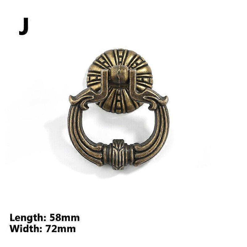 1Pc Zinc Alloy Ring Cabinet Pulls Handle Cupboard Drawer Furniture Knobs Retro