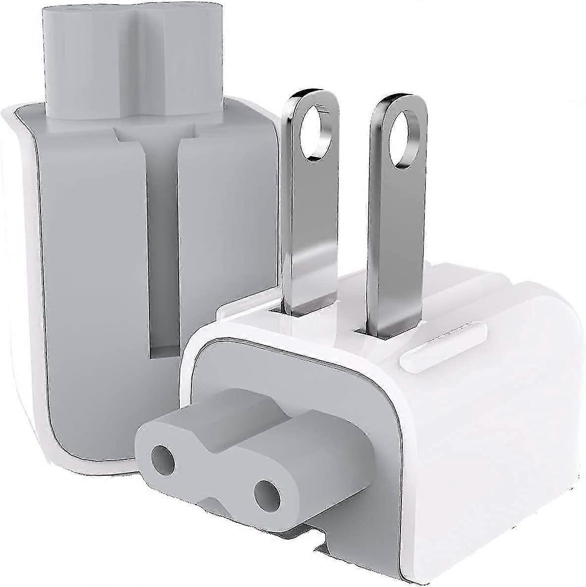 Mac Ac Power Adapter Us Wall Folding Plug Duck Head, Charge Adapter Us Standard Plug Duck Head Compatible Macbook Proairmac Ibookiphoneipodetc (2 Pcs)
