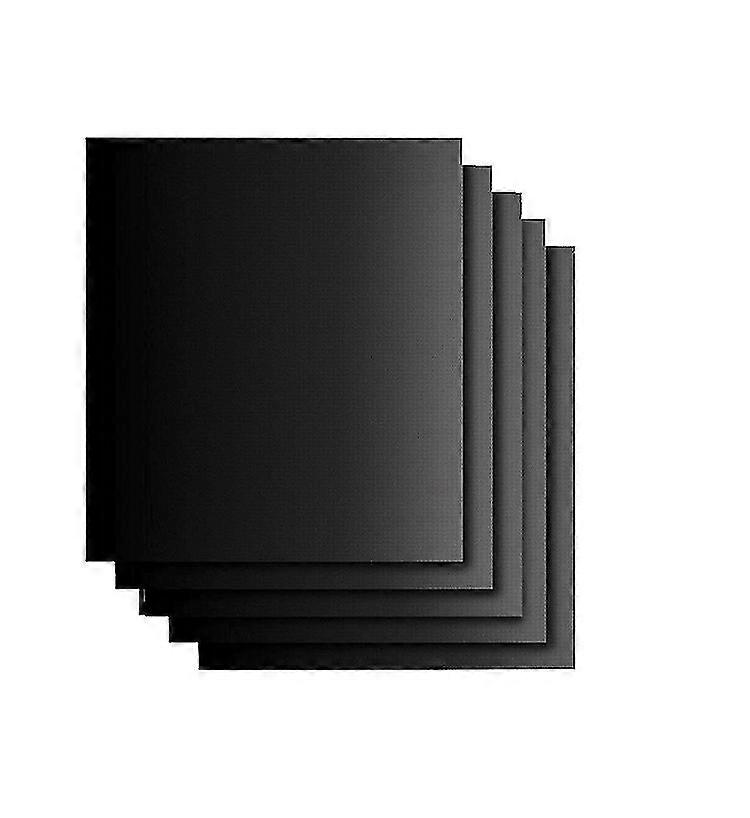Bbq Mats, Pack Of 5 Universal Oven Liners For Bottom Of Fan Assisted Ovens - Teflon, Reusable, Washable, Non Stick For Charcoal Or Gas Grills (5 Pcs
