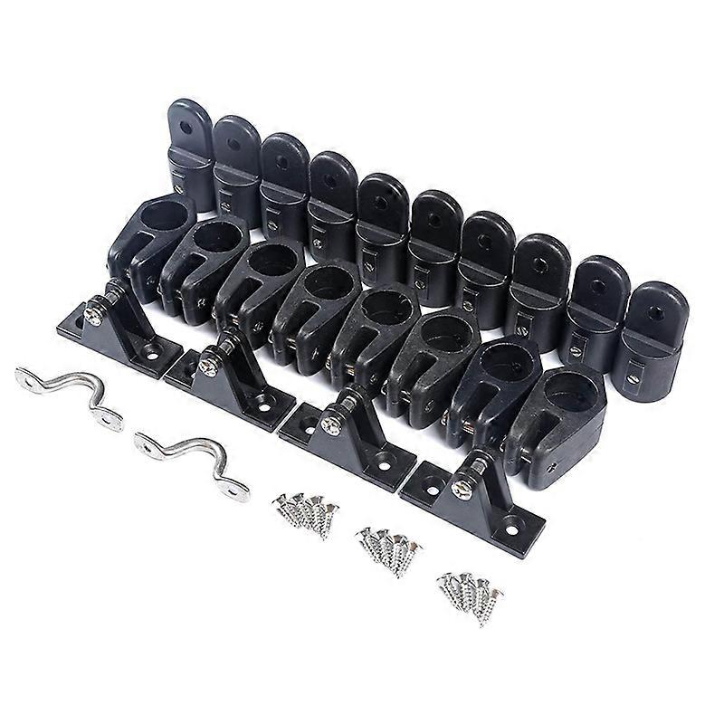 24PcsSet Universal Nylon Marine Boat Canopy Cover Bimini Top Deck Hinge Jaw Slide Eye End Fitting Hardware DIY Tool