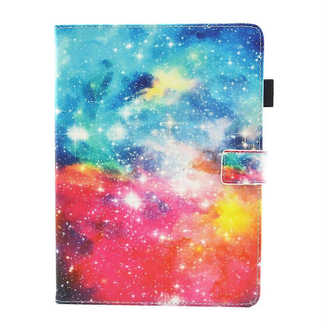 For iPad 10.2 2021 / 2020 / 2019 Coloured Drawing Pattern Leather Case with Holder