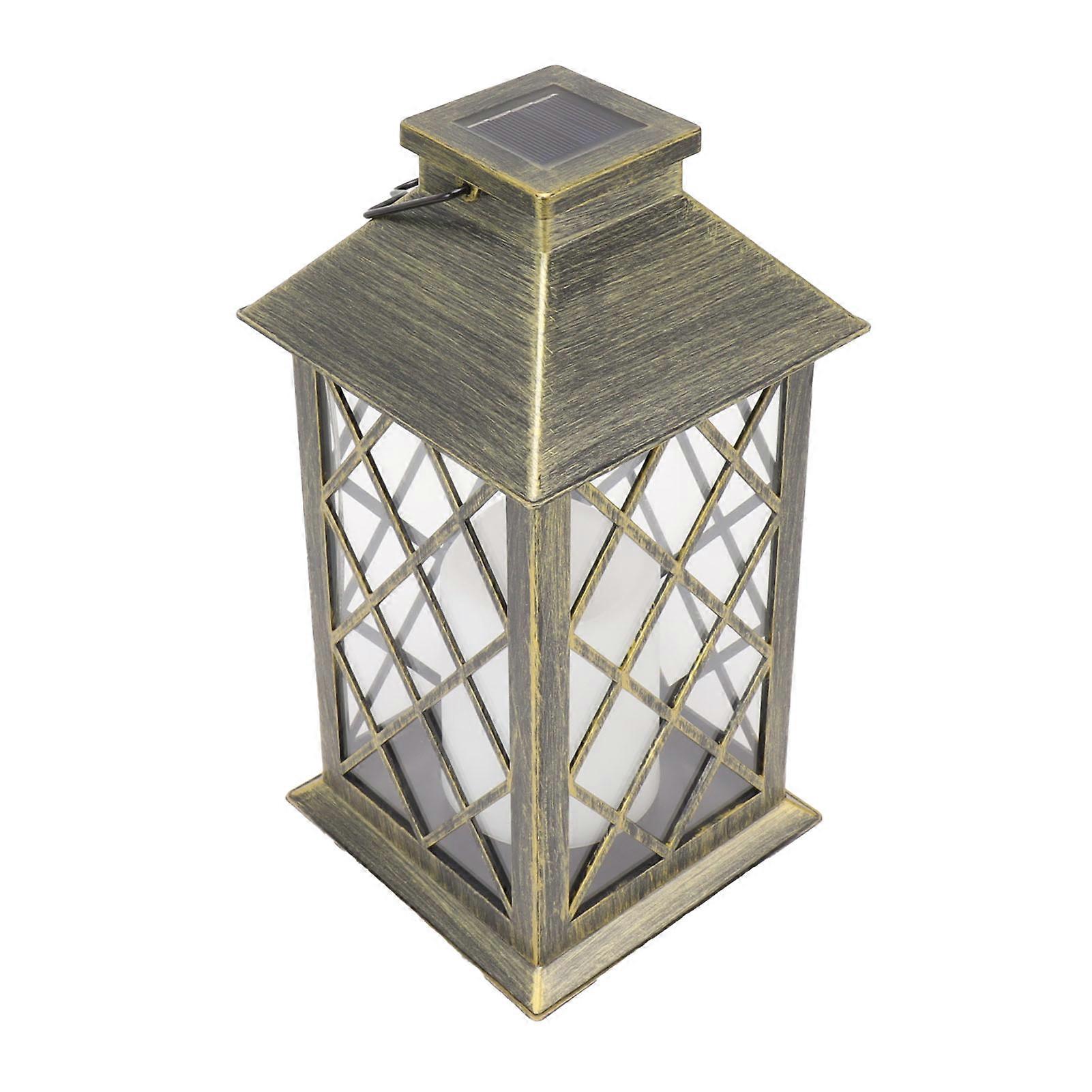 Bronze Lantern with Large Net Garden Hanging Lanterns compatible Table Outdoor Party Decorative