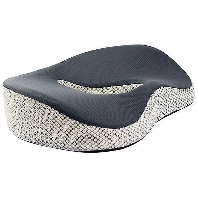 Orthopedic Memory Foam Cushion for Hemorrhoids, Office and Home Chair Cushion - Coccyx Support